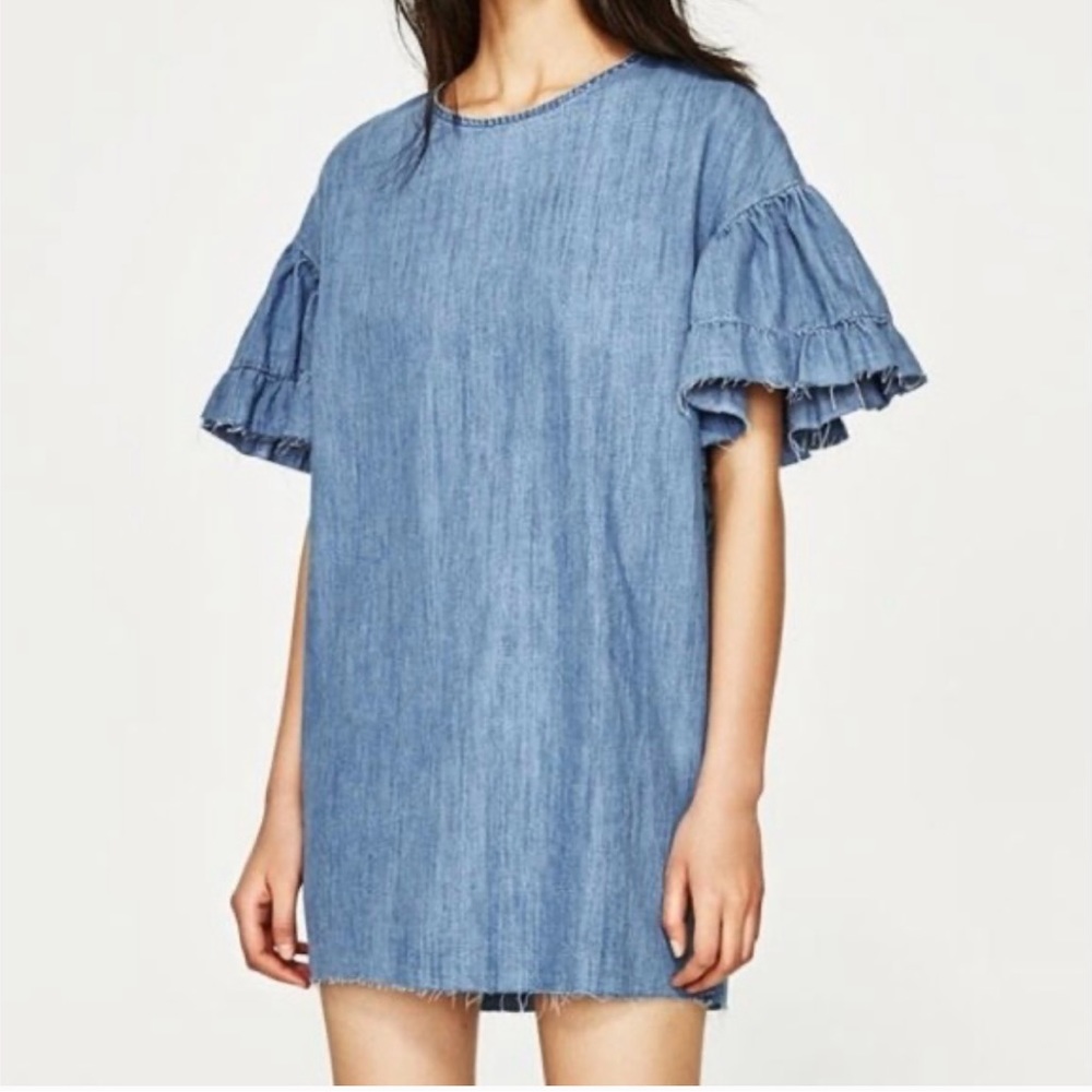 New Zara Trafaluc Denimwear Mini Dress or Tunic